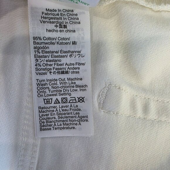 J.Crew Curvy Essential Straight White Jean All Day Stretch Size 31 - Picture 6 of 6